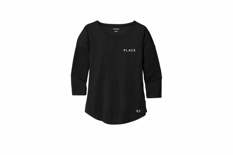 PLACE | OGIO® Ladies Gravitate Scoop 3/4-Sleeve - Image 3