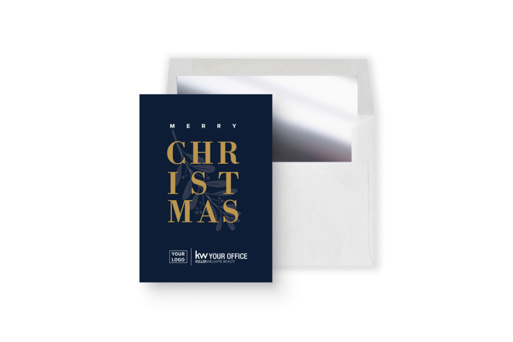 Holiday Greeting Cards - Merry Christmas (Mistletoe)