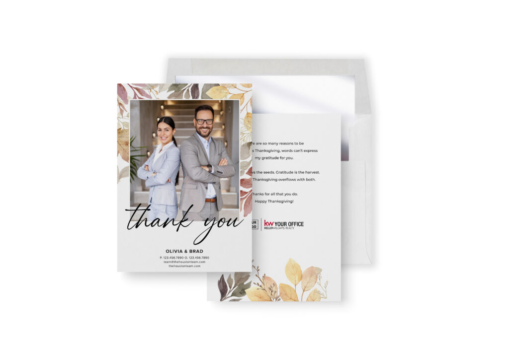 Thanksgiving Postcards - Thank You Card with Photo