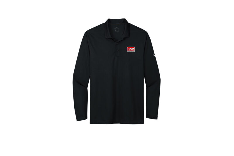 Nike Mens Long Sleeve Polo with KW Commercial Logo - Image 2