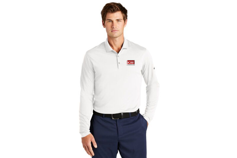 Nike Mens Long Sleeve Polo with KW Commercial Logo - Image 4