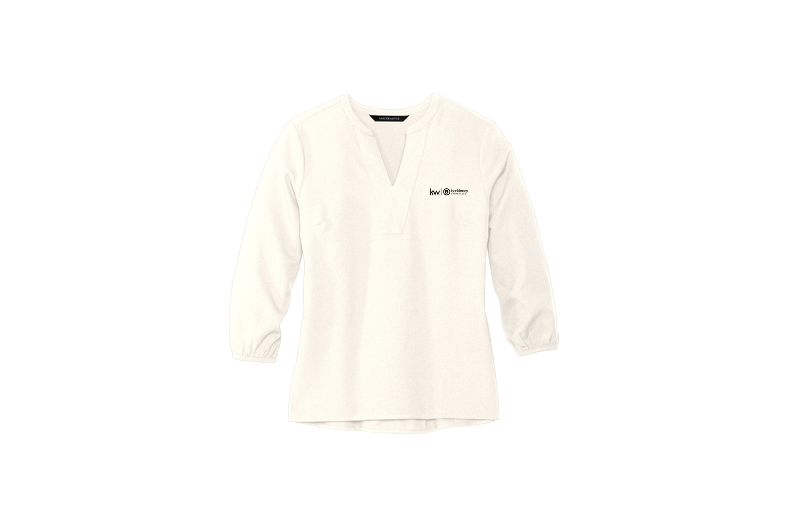 Ben Kinney Brokerage | Mercer+Mettle® Women's Stretch Crepe Long Sleeve Camp Blouse - Image 2